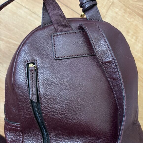 Fossil Megan Backpack Fig Small Purple Maroon Excellent Used Condition - Picture 6 of 12
